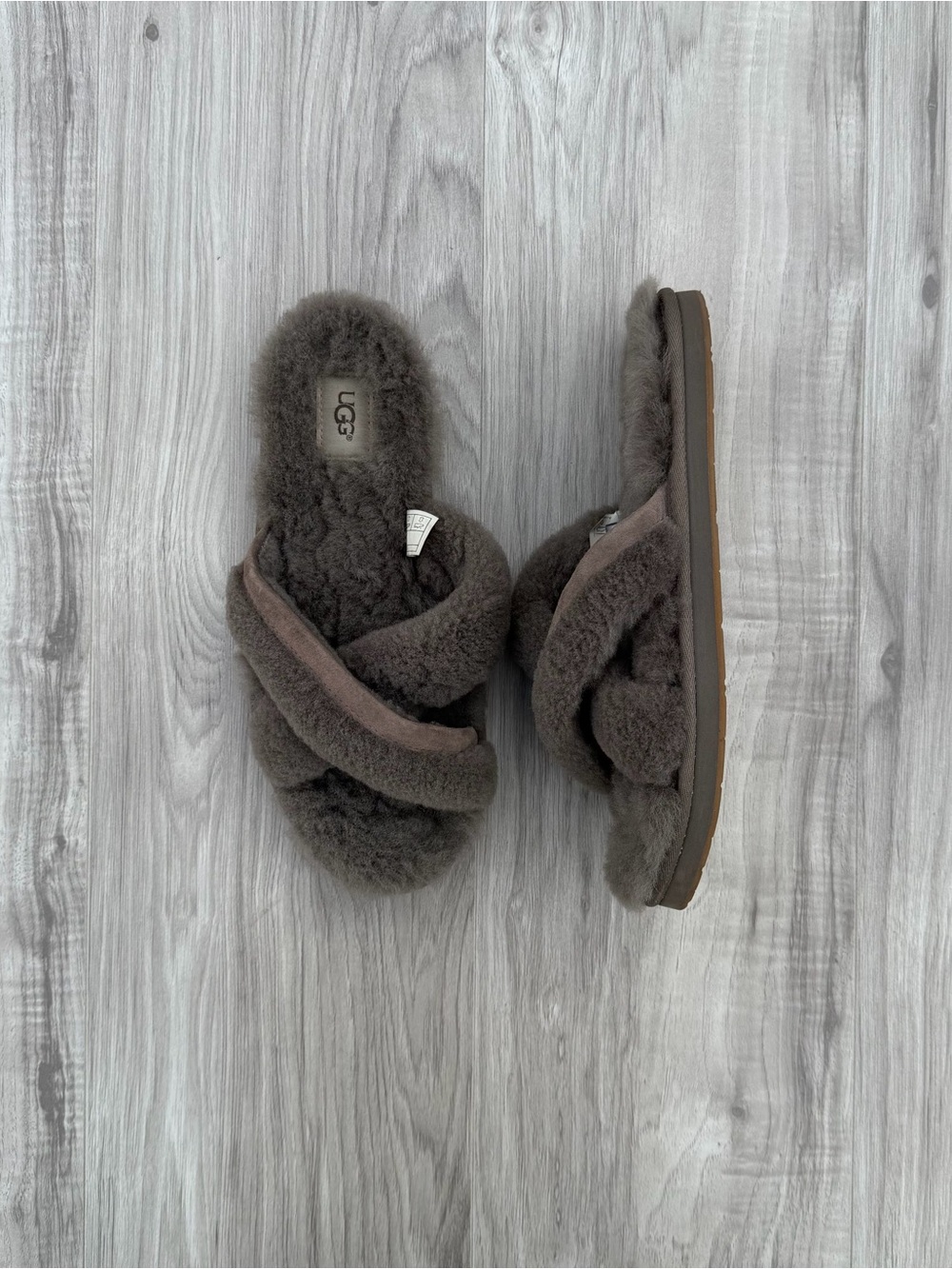 UGG Scuffita Genuine Shearling Slide Slippers